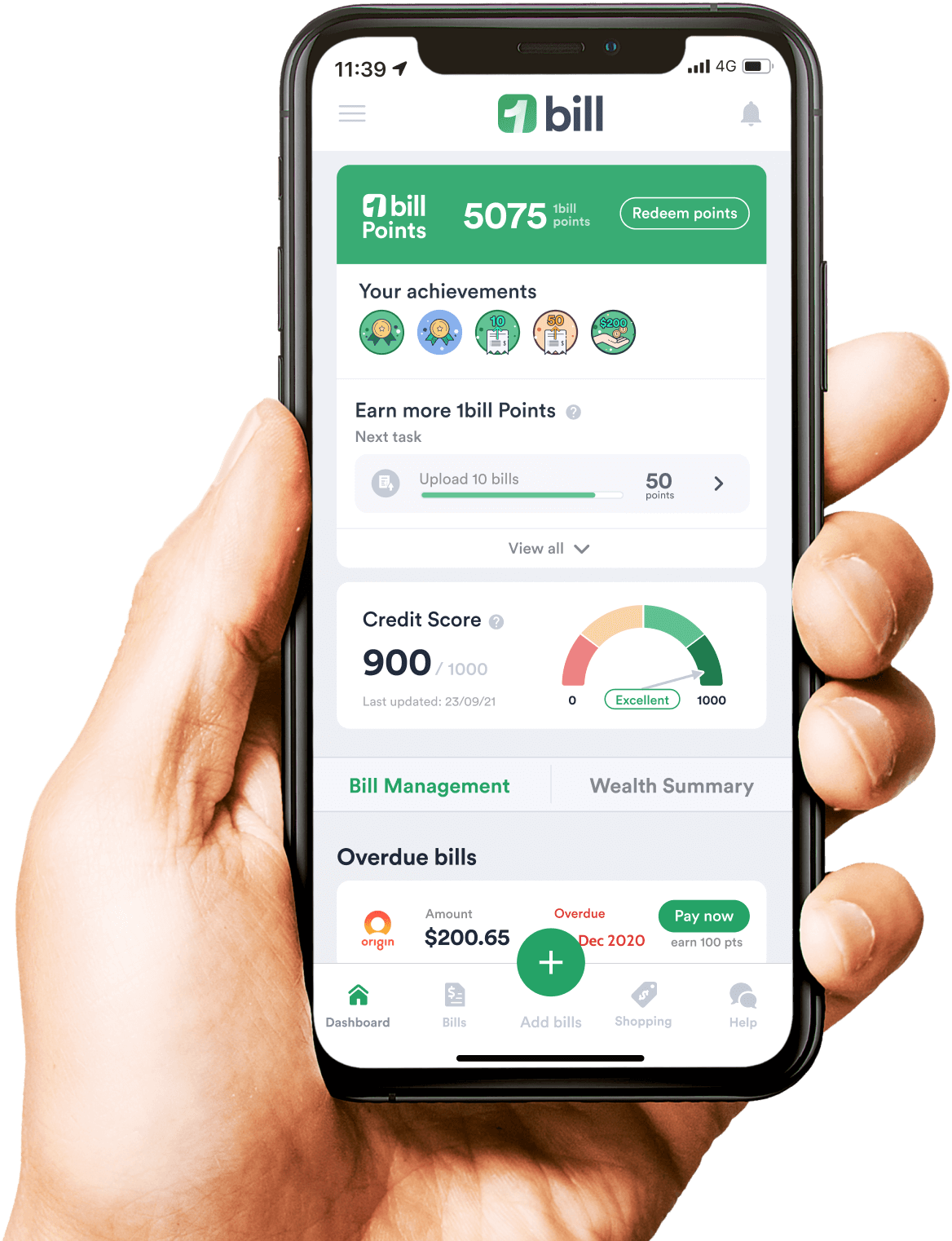 1Bill: Free Bill Organiser App for iPhone Android Reminders Pay